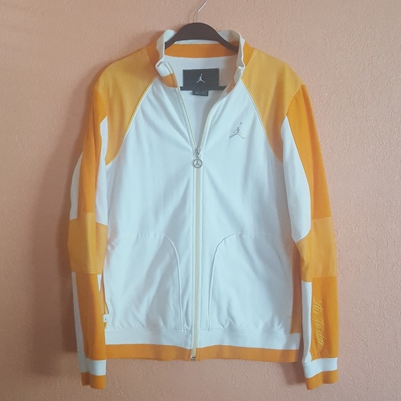 Jordan Jackets & Blazers - Air Jordan | Womens Track Jacket White & Orange XL